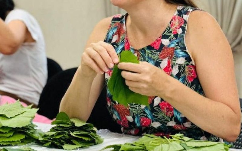 סדנת הכנת עלי גפן סמירה